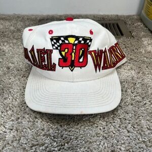 Vintage 90s Michael‎ Waltrip Wrap Around Snapback Hat Sportswear